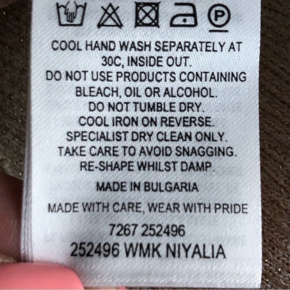 Ted Baker Niyalia V-neck Ribbed Tank Natural Metallic Size US 14 NWT - Picture 9 of 15